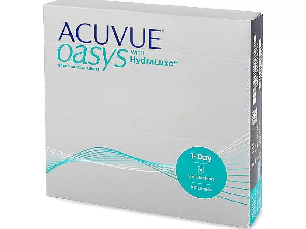 Lentilles Sphériques*ACUVUE ® Oasys® 1-Day With Hydraluxe Vente Par 90